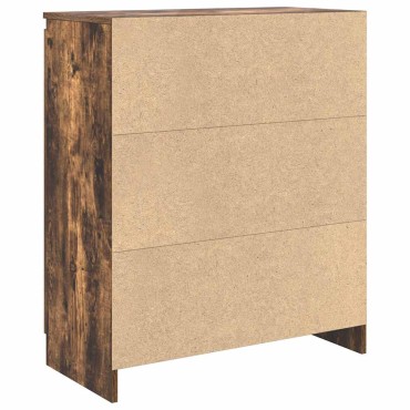 vidaXL Συρταριέρα με Συρτάρια Καπνιστή Δρυς 71x35x84cm Επεξ. Ξύλο 1 τεμ.