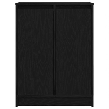 vidaXL Sideboard Μαύρη βελανιδιά 57x34x76cm Κατασκευασμένο ξύλο 1 τεμ.