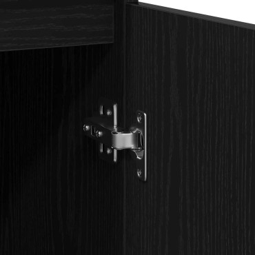 vidaXL Sideboard Μαύρη βελανιδιά 57x34x76cm Κατασκευασμένο ξύλο 1 τεμ.