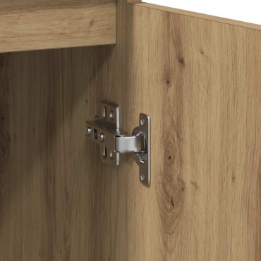 vidaXL Ντουλάπι τεχνίτης Δρυς 29,5x34x76cm Επεξεργασμένο Ξύλο 1 τεμ.