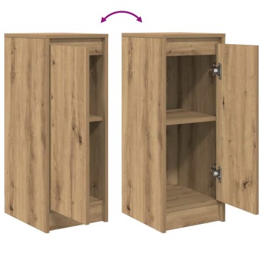 vidaXL Ντουλάπι τεχνίτης Δρυς 29,5x34x76cm Επεξεργασμένο Ξύλο 1 τεμ.