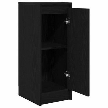 vidaXL Sideboard Μαύρη βελανιδιά 29,5x34x76cm Κατασκευασμένο ξύλο 1 τεμ.
