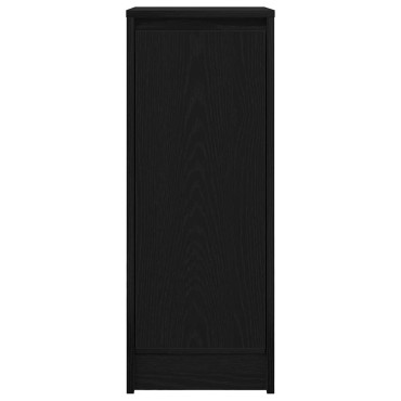 vidaXL Sideboard Μαύρη βελανιδιά 29,5x34x76cm Κατασκευασμένο ξύλο 1 τεμ.