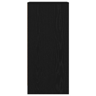 vidaXL Sideboard Μαύρη βελανιδιά 29,5x34x76cm Κατασκευασμένο ξύλο 1 τεμ.