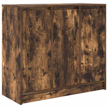 vidaXL Συρταριέρα Καπνιστή δρυς 85x34x76cm Κατασκευασμένο ξύλο 1 τεμ.