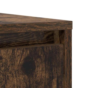 vidaXL Συρταριέρα Καπνιστή δρυς 85x34x76cm Κατασκευασμένο ξύλο 1 τεμ.