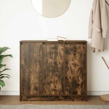 vidaXL Συρταριέρα Καπνιστή δρυς 85x34x76cm Κατασκευασμένο ξύλο 1 τεμ.