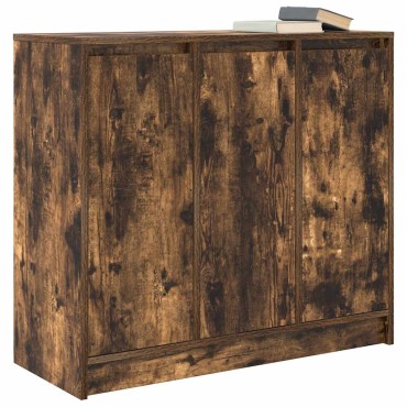 vidaXL Συρταριέρα Καπνιστή δρυς 85x34x76cm Κατασκευασμένο ξύλο 1 τεμ.