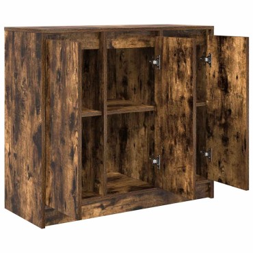 vidaXL Συρταριέρα Καπνιστή δρυς 85x34x76cm Κατασκευασμένο ξύλο 1 τεμ.