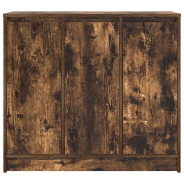vidaXL Συρταριέρα Καπνιστή δρυς 85x34x76cm Κατασκευασμένο ξύλο 1 τεμ.