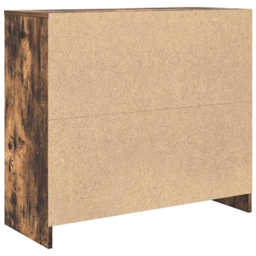 vidaXL Συρταριέρα Καπνιστή δρυς 85x34x76cm Κατασκευασμένο ξύλο 1 τεμ.