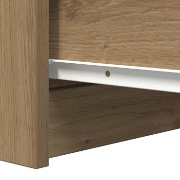 vidaXL Μπουφές Αρτισιανή Δρυς 37,5x35x76cm από Επεξεργασμένο Ξύλο 1 τεμ.