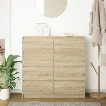 vidaXL Ντουλάπι Sonoma Δρυς 100x35x99cm από Επεξεργασμένο Ξύλο 1 τεμ.