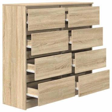 vidaXL Ντουλάπι Sonoma Δρυς 100x35x99cm από Επεξεργασμένο Ξύλο 1 τεμ.