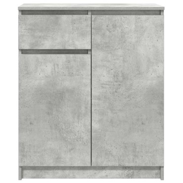 vidaXL Συρταριέρα με Συρτάρια Γκρι Σκυρ. 71x35x84cm από Επεξ. Ξύλο 1 τεμ.