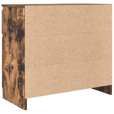 vidaXL Συρταριέρα με Συρτάρια Καπνιστή Δρυς 71x35x65cm Επεξ. Ξύλο 1 τεμ.