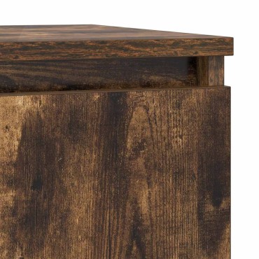 vidaXL Συρταριέρα με Συρτάρια Καπνιστή Δρυς 71x35x65cm Επεξ. Ξύλο 1 τεμ.