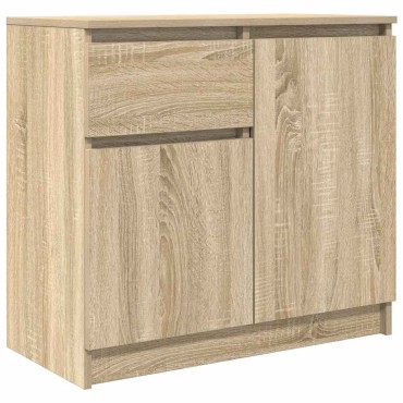 vidaXL Συρταριέρα με Συρτάρια Sonoma Δρυς 71x35x65cm από Επεξ. Ξύλο 1 τεμ.