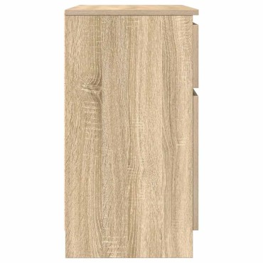 vidaXL Συρταριέρα με Συρτάρια Sonoma Δρυς 71x35x65cm από Επεξ. Ξύλο 1 τεμ.