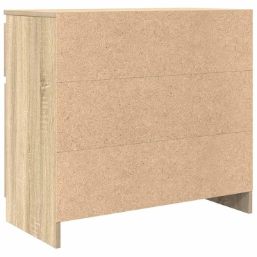 vidaXL Συρταριέρα με Συρτάρια Sonoma Δρυς 71x35x65cm από Επεξ. Ξύλο 1 τεμ.