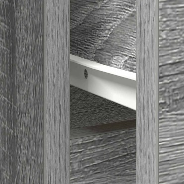 vidaXL Συρταριέρα με Συρτάρια Γκρι Sonoma 101x35x76cm από Επεξ. Ξύλο 1 τεμ.