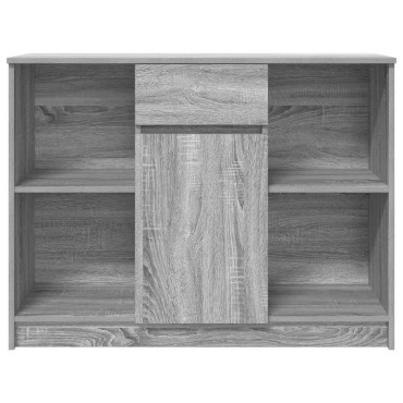 vidaXL Συρταριέρα με Συρτάρια Γκρι Sonoma 101x35x76cm από Επεξ. Ξύλο 1 τεμ.