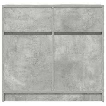 vidaXL Συρταριέρα με Συρτάρια Γκρι Σκυρ. 80x34x76cm από Επεξ. Ξύλο 1 τεμ.