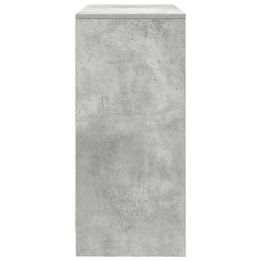 vidaXL Συρταριέρα με Συρτάρια Γκρι Σκυρ. 80x34x76cm από Επεξ. Ξύλο 1 τεμ.