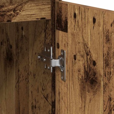 vidaXL Συρταριέρα Παλιό Ξύλο 29,5x34x76cm από Επεξεργασμένο Ξύλο 1 τεμ.