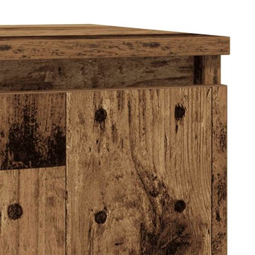 vidaXL Συρταριέρα Παλιό Ξύλο 29,5x34x76cm από Επεξεργασμένο Ξύλο 1 τεμ.