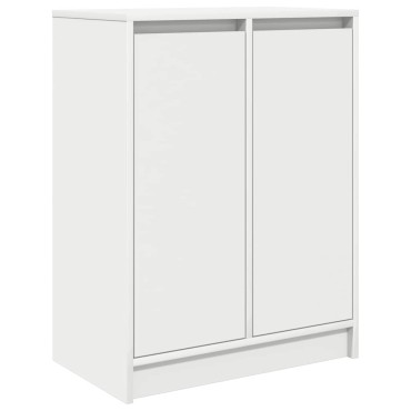 vidaXL Παπουτσοθήκη Λευκή 57x34x76cm από Επεξεργασμένο Ξύλο 1 τεμ.