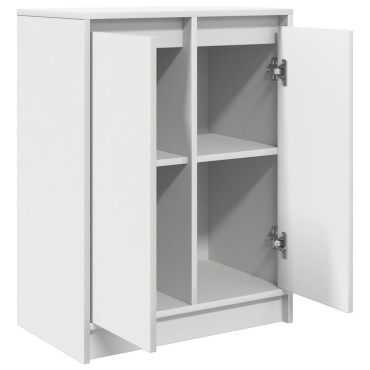 vidaXL Παπουτσοθήκη Λευκή 57x34x76cm από Επεξεργασμένο Ξύλο 1 τεμ.