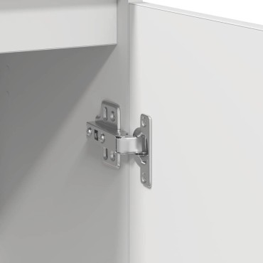 vidaXL Παπουτσοθήκη Λευκή 57x34x76cm από Επεξεργασμένο Ξύλο 1 τεμ.