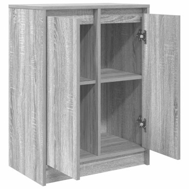 vidaXL Συρταριέρα Γκρι Sonoma 57x34x76cm Ξύλινο μηχανουργικό ξύλο 1 τεμ.