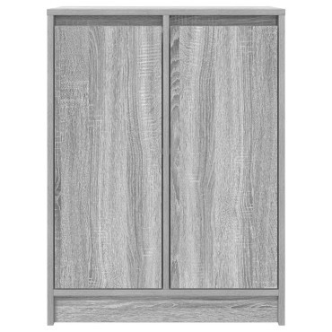 vidaXL Συρταριέρα Γκρι Sonoma 57x34x76cm Ξύλινο μηχανουργικό ξύλο 1 τεμ.