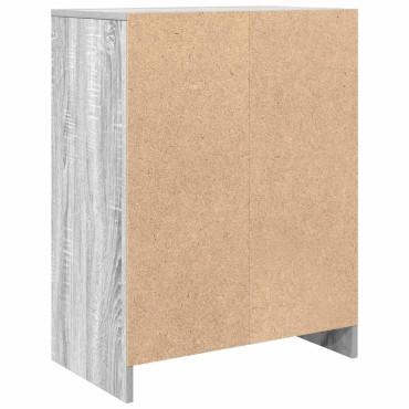vidaXL Συρταριέρα Γκρι Sonoma 57x34x76cm Ξύλινο μηχανουργικό ξύλο 1 τεμ.