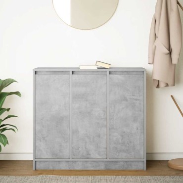 vidaXL Ντουλάπι Γκρι Σκυροδέματος 85x34x76cm Επεξεργασμένο Ξύλο 1 τεμ.