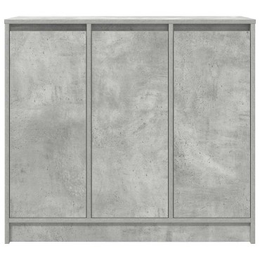 vidaXL Ντουλάπι Γκρι Σκυροδέματος 85x34x76cm Επεξεργασμένο Ξύλο 1 τεμ.