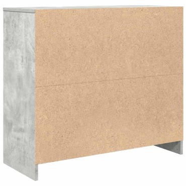 vidaXL Ντουλάπι Γκρι Σκυροδέματος 85x34x76cm Επεξεργασμένο Ξύλο 1 τεμ.