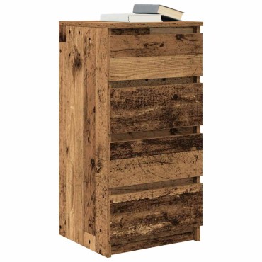 vidaXL Ντουλάπι Όψη Παλαιού Ξύλου 37,5x35x76cm από Επεξεργασμένο Ξύλο 1 τεμ.