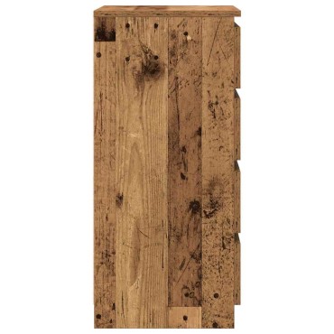 vidaXL Ντουλάπι Όψη Παλαιού Ξύλου 37,5x35x76cm από Επεξεργασμένο Ξύλο 1 τεμ.