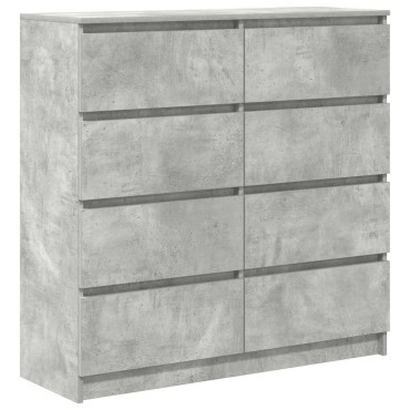 vidaXL Ντουλάπι Γκρι Σκυροδέματος 100x35x99cm Επεξεργασμένο Ξύλο 1 τεμ.