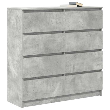 vidaXL Ντουλάπι Γκρι Σκυροδέματος 100x35x99cm Επεξεργασμένο Ξύλο 1 τεμ.