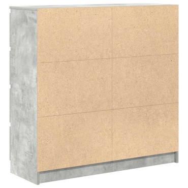 vidaXL Ντουλάπι Γκρι Σκυροδέματος 100x35x99cm Επεξεργασμένο Ξύλο 1 τεμ.