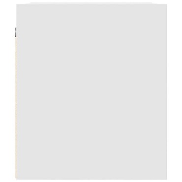 vidaXL Κομοδίνο Επιτοίχιο Λευκά 38x34x40cm 1 τεμ.