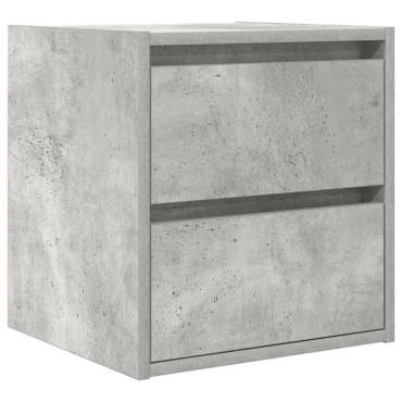 vidaXL Κομοδίνο Επιτοίχιο Γκρι Σκυροδέματος 38x34x40cm 1 τεμ.