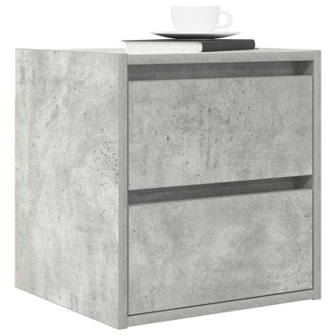 vidaXL Κομοδίνο Επιτοίχιο Γκρι Σκυροδέματος 38x34x40cm 1 τεμ.