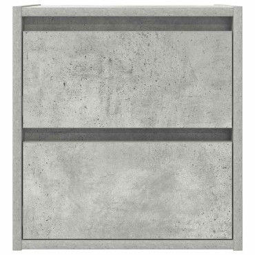 vidaXL Κομοδίνο Επιτοίχιο Γκρι Σκυροδέματος 38x34x40cm 1 τεμ.