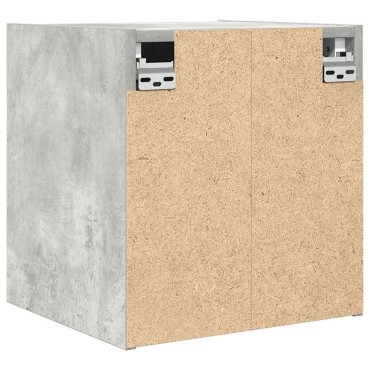 vidaXL Κομοδίνο Επιτοίχιο Γκρι Σκυροδέματος 38x34x40cm 1 τεμ.