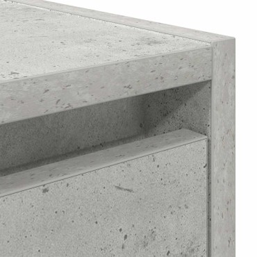 vidaXL Κομοδίνο Επιτοίχιο Γκρι Σκυροδέματος 38x34x40cm 1 τεμ.
